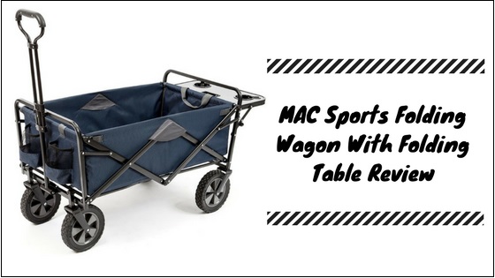 Mac Sports Collapsible Folding Outdoor Utility Wagon, Blue