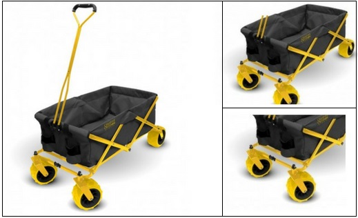 Yellow-Folding-Wagon-Without-Canopy Yellow Folding Wagon Without Canopy