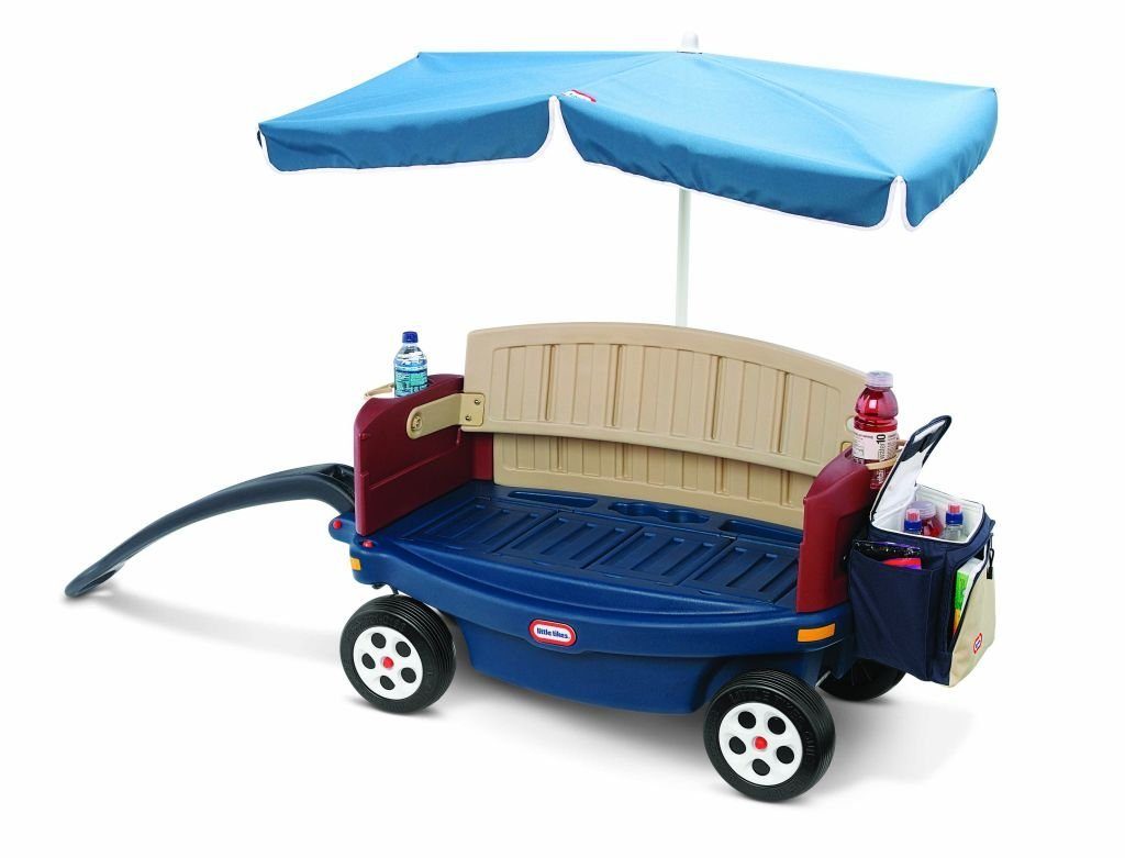 Little-Tikes-Deluxe-Ride-&-Relax-Wagon-With Umbrella Little Tikes Deluxe Ride and Relax Wagon With Umbrella