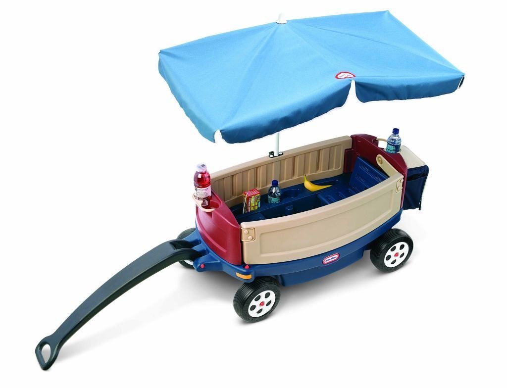 Little-Tikes-Deluxe-Ride-and-Relax-Wagon-Umbrella Little Tikes Deluxe Ride and Relax Wagon With Umbrella