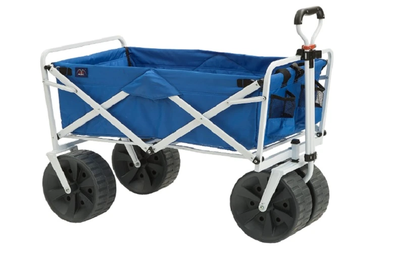 Mac Sports Heavy Duty Collapsible Folding All Terrain Utility Beach Wagon Cart