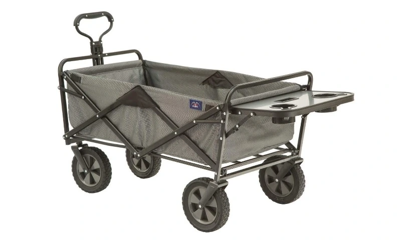 MacSports Collapsible Outdoor Utility Wagon with Folding Table and Drink Holders (1)