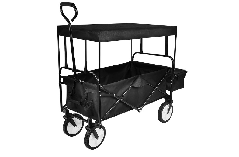 YSSOA Heavy Duty Folding Portable Hand Cart with Removable Canopy
