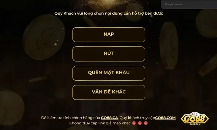 Go88 chăm sóc khách hàng chuyên nghiệp, nhiệt tình và nhanh chóng