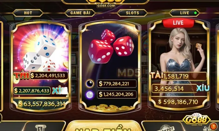 Tài xỉu go88 Tài Xỉu Go88 mang lại cho người chơi trải nghiệm hấp dẫn